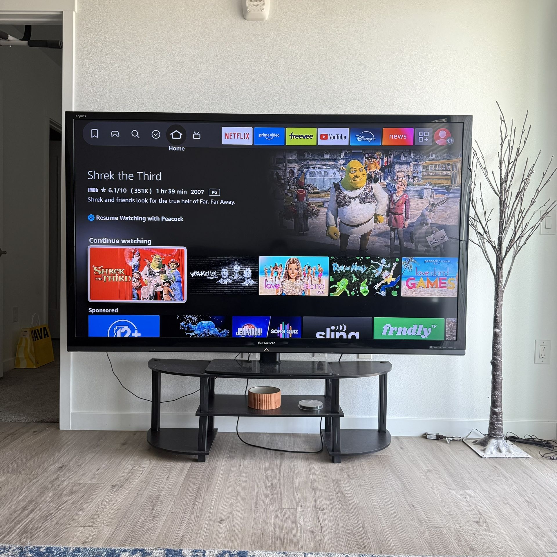 Sharp 75” 1080p TV