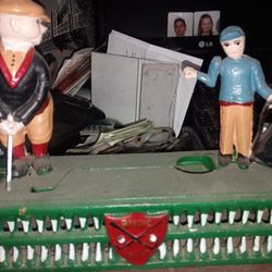 Antique Metal Golfer 