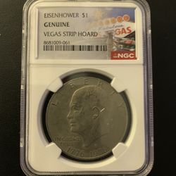 1976 Bicentennial Eisenhower $1 Genuine “ Vegas Strip Hoard”