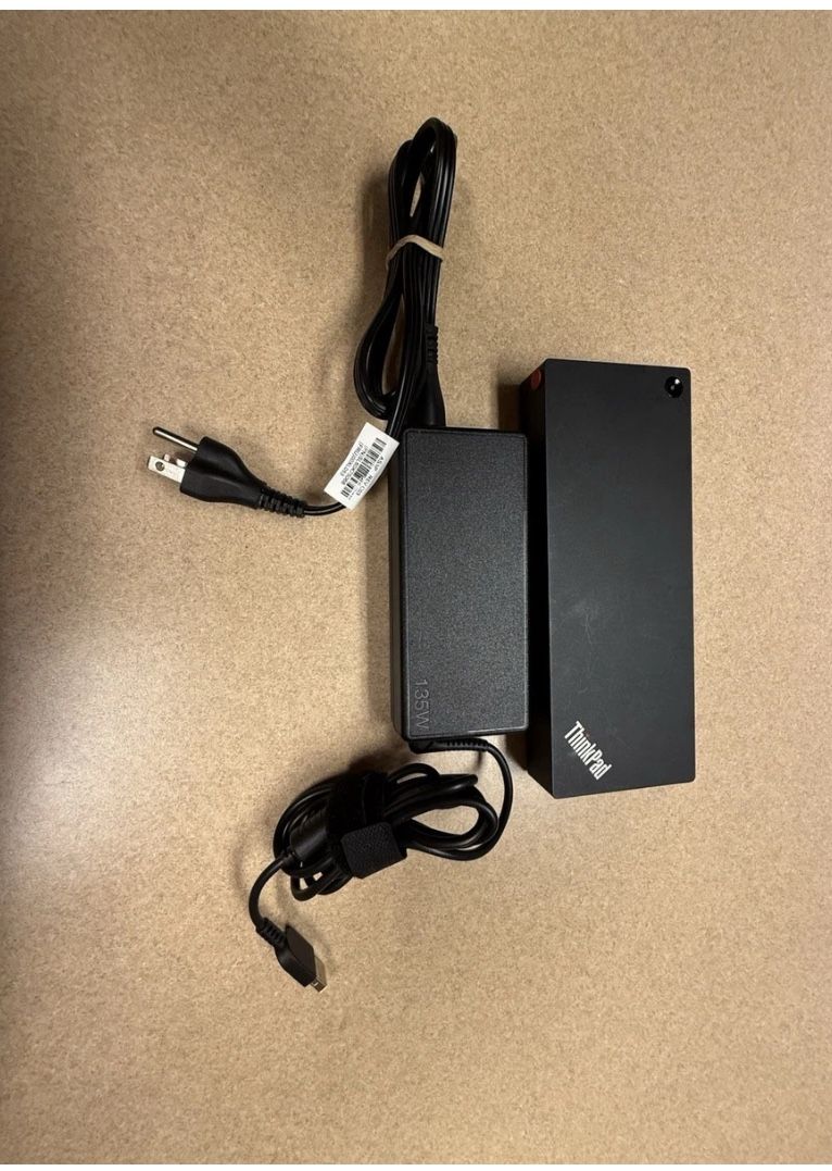 Lenovo ThinkPad Hybrid USB C with USB A Dock US w/ 135 Watt Power Supply