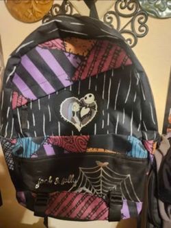 Jack Skellington & Sally Nightmare Before Christmas Medium Backpack