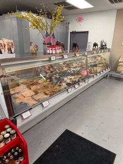 16-foot Howard McCray refrigerated meat display case