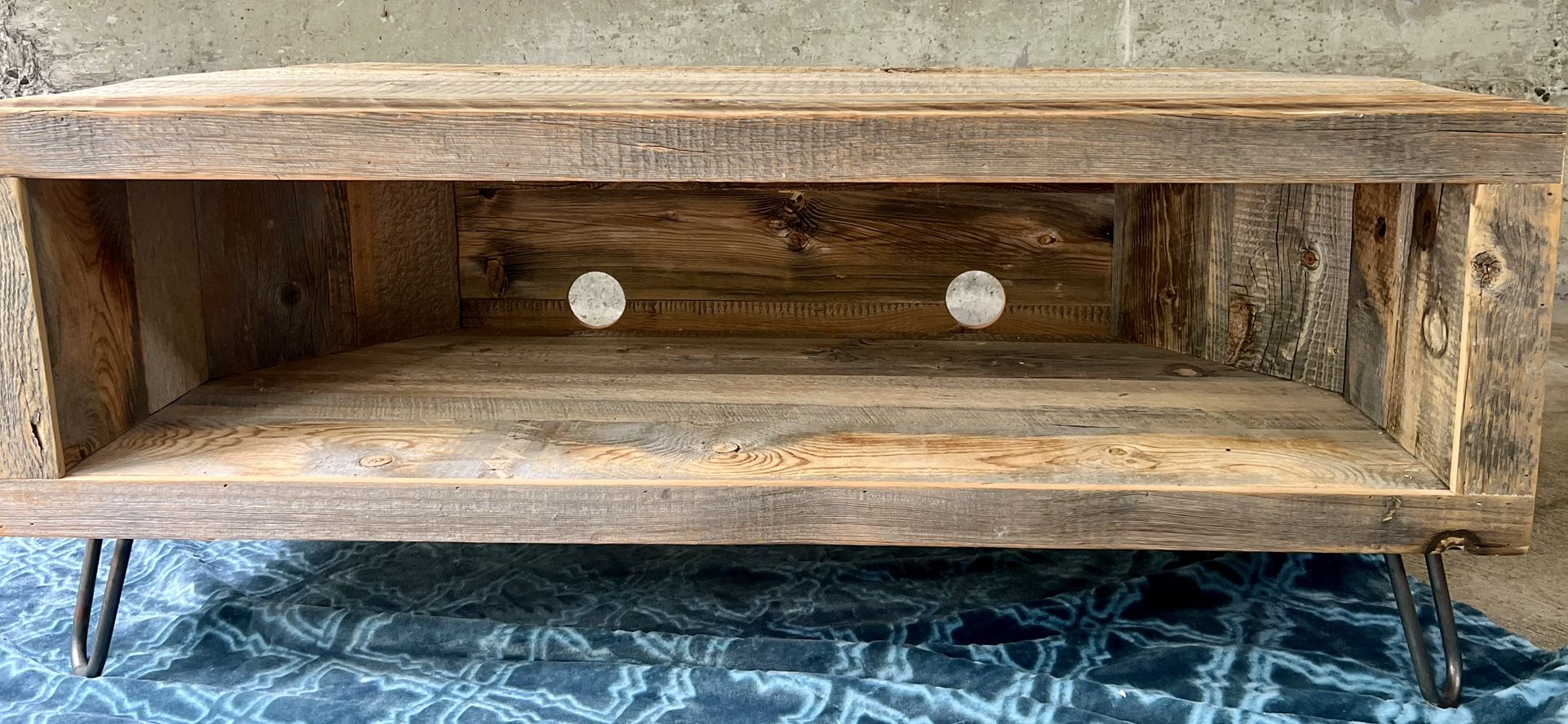 Reclaimed Wood Corner Media Cabinet