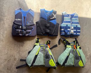Youth size life vests