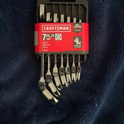 Craftsman 7pc Ratcheting Flex Head Wrench Set 