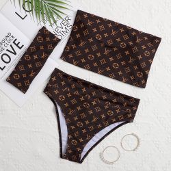 Brown 3 Piece Bikini