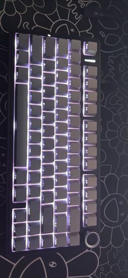 AULA F75 Pro Wireless Mechanical Keyboard,75% Hot Swappable Custom Keyboard with Knob,RGB Backlit,Pre-lubed Reaper Switches,Side Printed PBT Keycaps,2