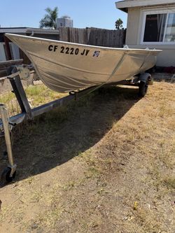 Valco aluminum boat with trailer