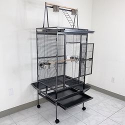 $155 (Brand New) Large 68” parrot bird cage for parakeets cockatiel chinchilla conure cockatoo lovebird parakeet 