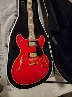 Cherry Red Washburn HB 35