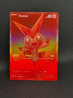 Pokémon Victini 171/086 Black Bolt Full Art Holo Rare NM