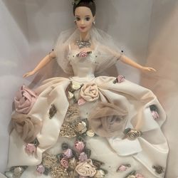 Antique Rose Barbie Doll FAO Schwarz Floral Signature Collection Limited Edition