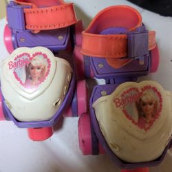Girls Adjustable Barbie Roller Skates With Brakes too. East Or West