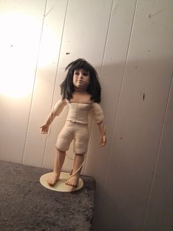 Creepy Real Porcelain hand made doll
