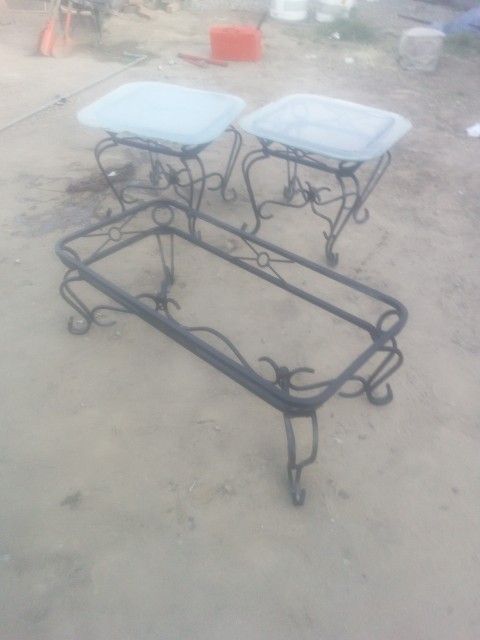 Iron Tables Asis Glass Missing On Coffee Table