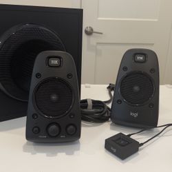 Logitech Z623 400 Watt Home Speaker System, 2.1 Speaker System + Bluetooth Audio Adapter