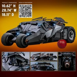 HOT TOYS BATMAN TUMBLER BATMOBILE MMS596 1/6 SCALE NIB