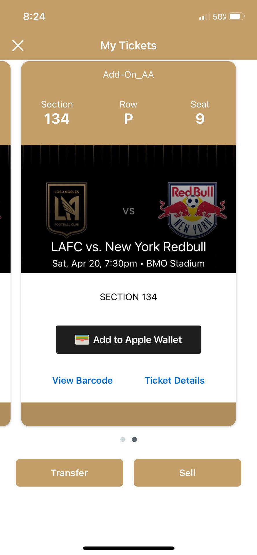 LAFC Soccer Tickets vs New York Redbull Football 4/20