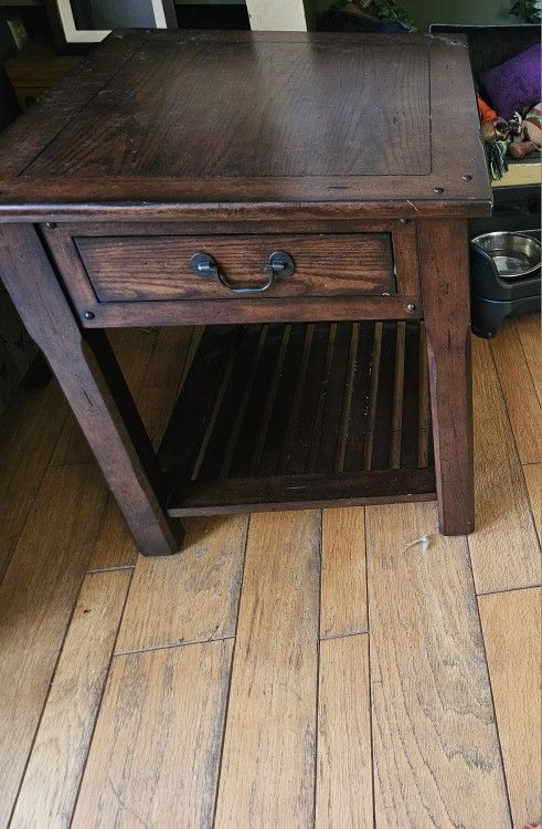 End Table With Drawer And Shelf