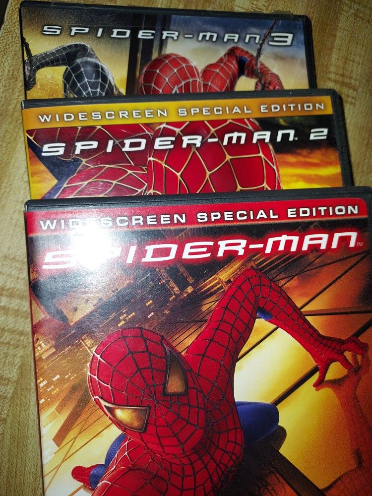 Spider-Man 1 2 And 3 DVD