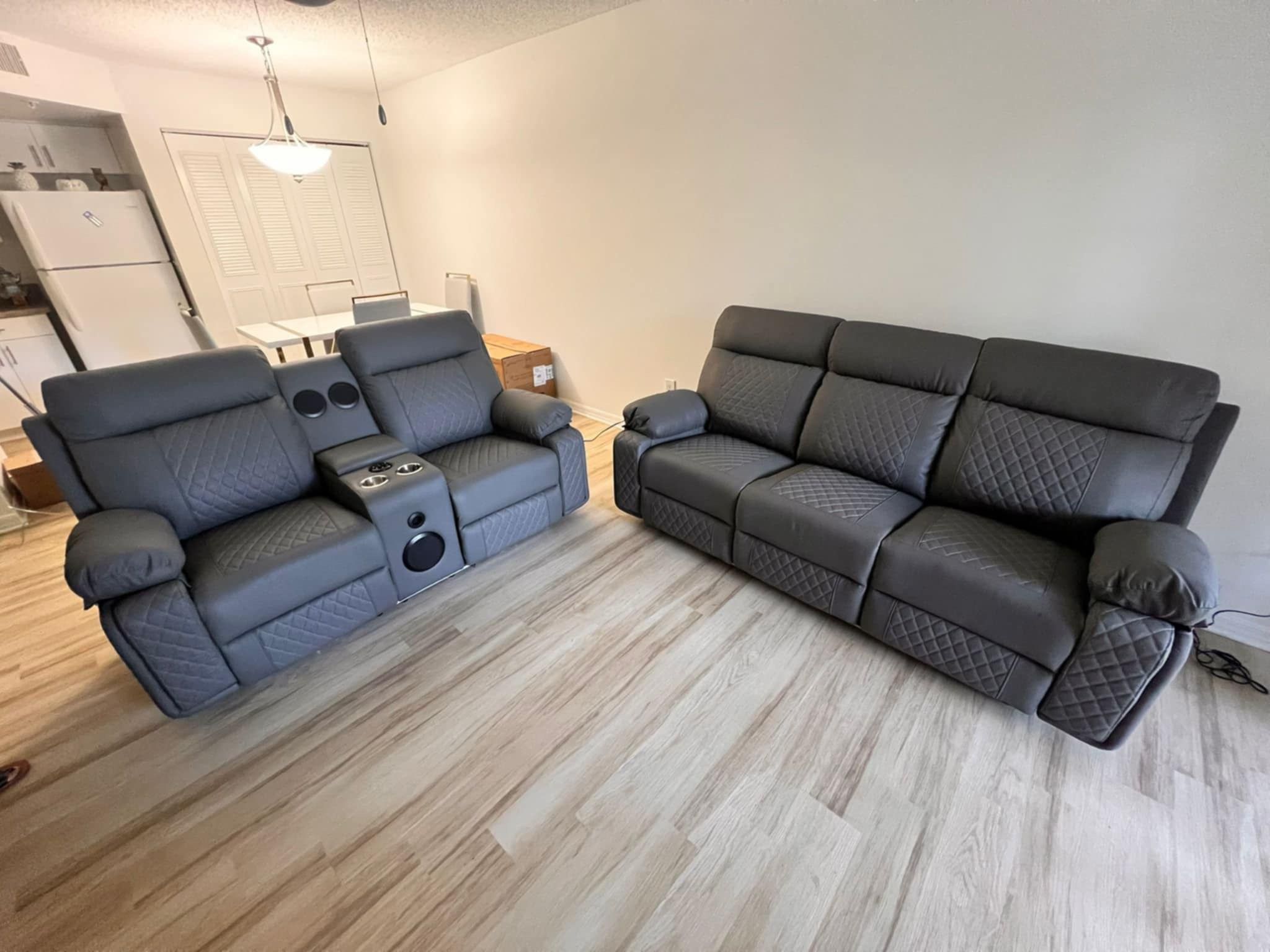 POWER RECLINING SOFA AND LOVESEAT