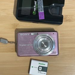 Sony cybershot dsc-s980 pink digital camera - tested works-see desc