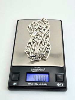Sterling Silver Figaro Chain