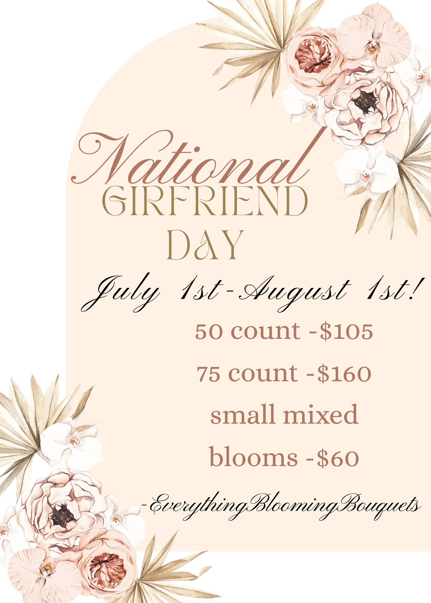 National Girlfriend day (month) Sale