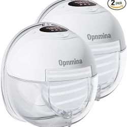 2pack Opnmina Portable Hands-Free Breast Pump,