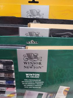 Winsor & Newton Art Set Bundle Lot 3 New Oil Acrylic Sketching Tips & Techniques