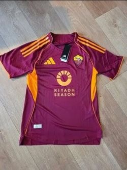 Adidas AS Roma 2025/26 Home Jersey For Men Medium Size New With Tags