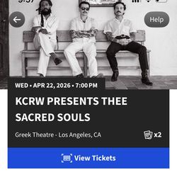 2 Thee Sacred souls concert tickets