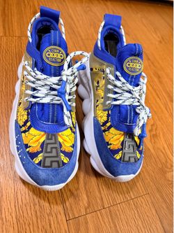 Versace Baroque Chain Reaction Bluette Gold (women’s) 8.5