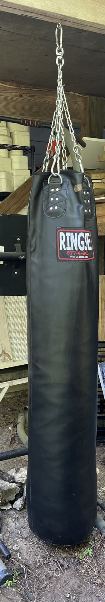 Ringside Synthetic Leather Muay Thai Heavy Bag (Filled) w/heavy duty chain