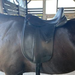 Albion SLK Dressage saddle 17 inch. seat, used.