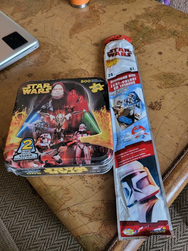 Brand New Star Wars Puzzle And Kite