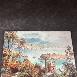 Vintage 1945 Tuck’s Oilette Kyles of Bute Scotland Postcard Posted to Oregon