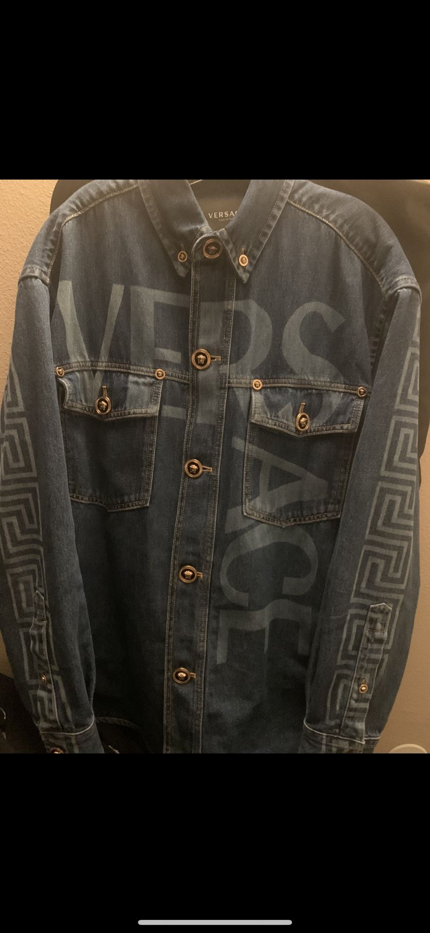 New Versace Denim Jacket XLarge $1900 Cash Only Make Offer