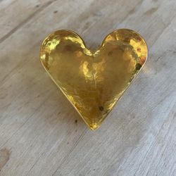 Heart Glass Paperweight 
