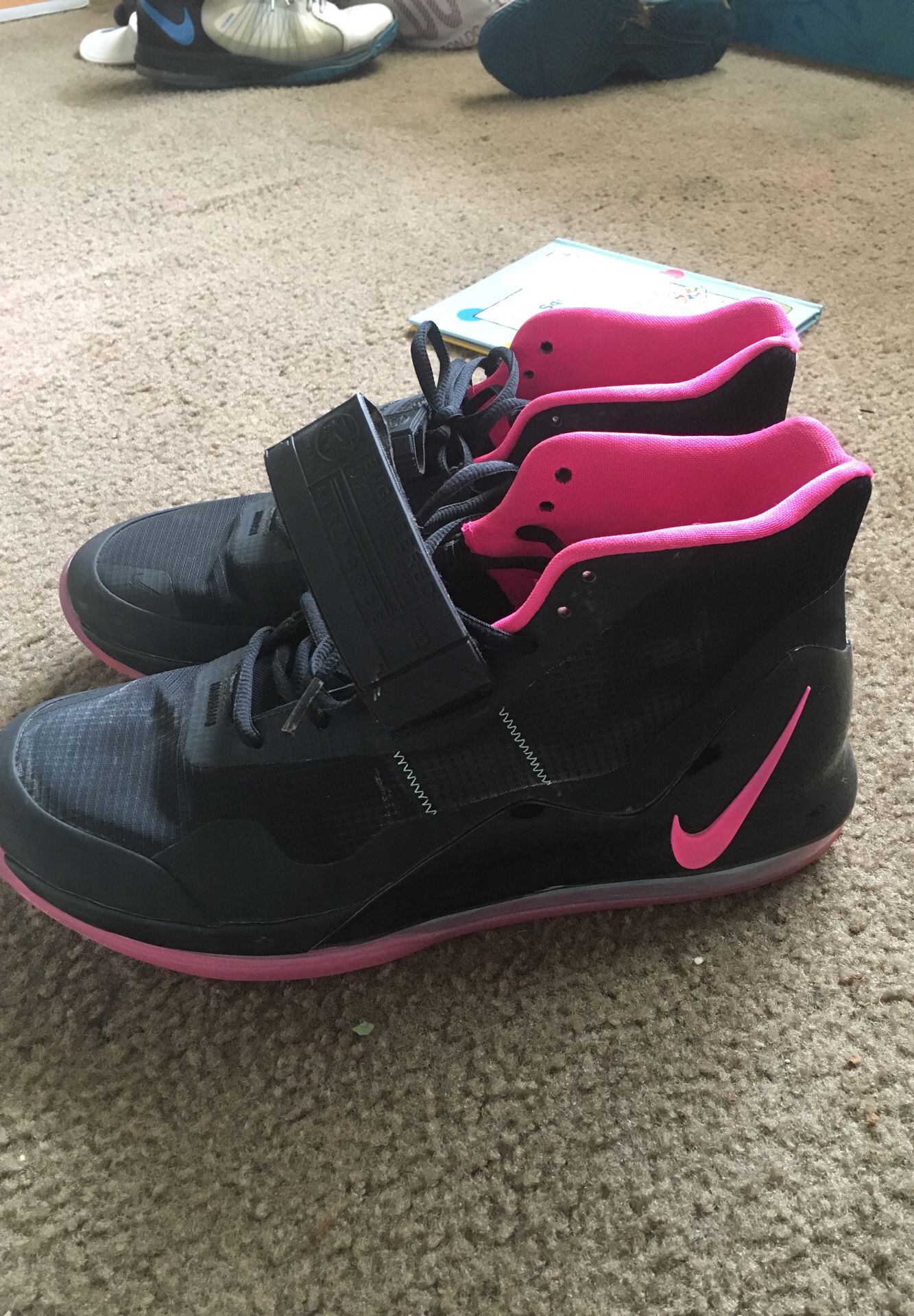 Brand new pink and black Air Force 72 size 12 men’s lightly worn