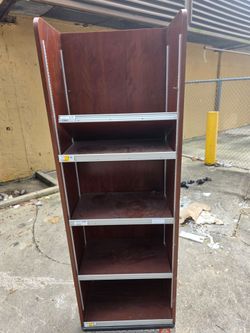 Heavy Duty Wooden Store Display Rack / Gondola Shelving Unit