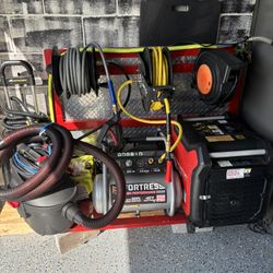Full detail equipment, Water tank, Generator