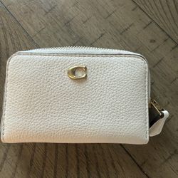 Coach Card Case -  White 