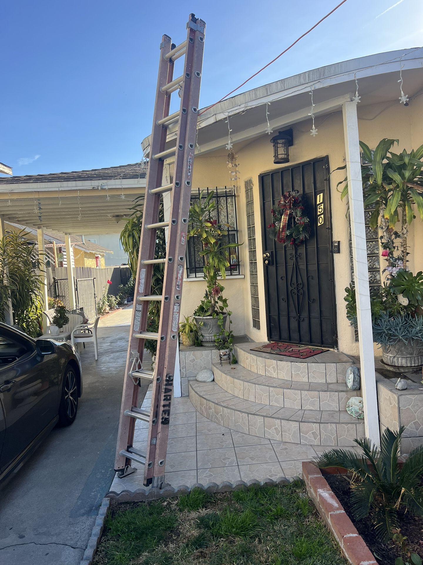 Escalera de 28 pies de fibra y vidrio Business equipment