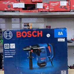 Bosch 8 Amp 1-1/8 in. Corded Variable Speed SDS-Plus Concrete/Masonry Rotary Hammer Drill with Depth Gauge and Carrying Case