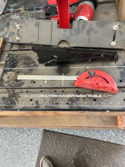 Router Table And Miter Saw