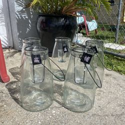 Glass Lanterns To Hold Tea Light