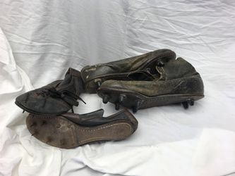 Antique football and track foot ware