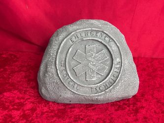 EMT Emergency Medical Technician Garden Stone 12”x9”