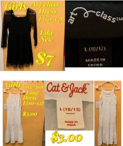 Girls Art & Class black dress L (10-12)